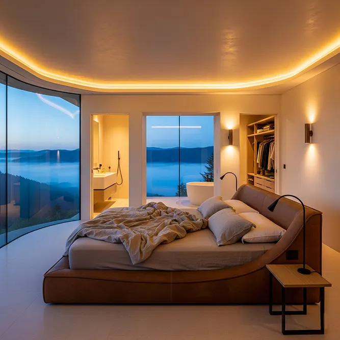 Luxury bedroom interior design